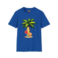 Palm Tree Surfboard T-Shirt — Tropical Beach Graphic Tee