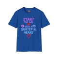 "Start the Day with a Grateful Heart" Inspirational Tee -- Grateful Heart T-Shirt