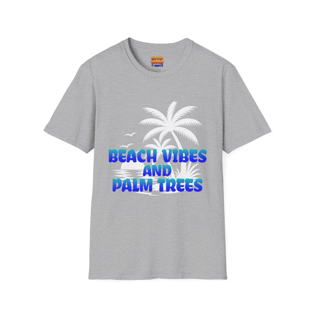 "Beach Vibes and Palm Trees" Tropical Graphic Tee