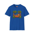 Cat in Hammock T-Shirt — Tropical Lazy Cat Tee