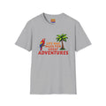 Adventure Graphic T-Shirt — "Life Was Made For Great Adventures" Tropical Parrot & Palm Design