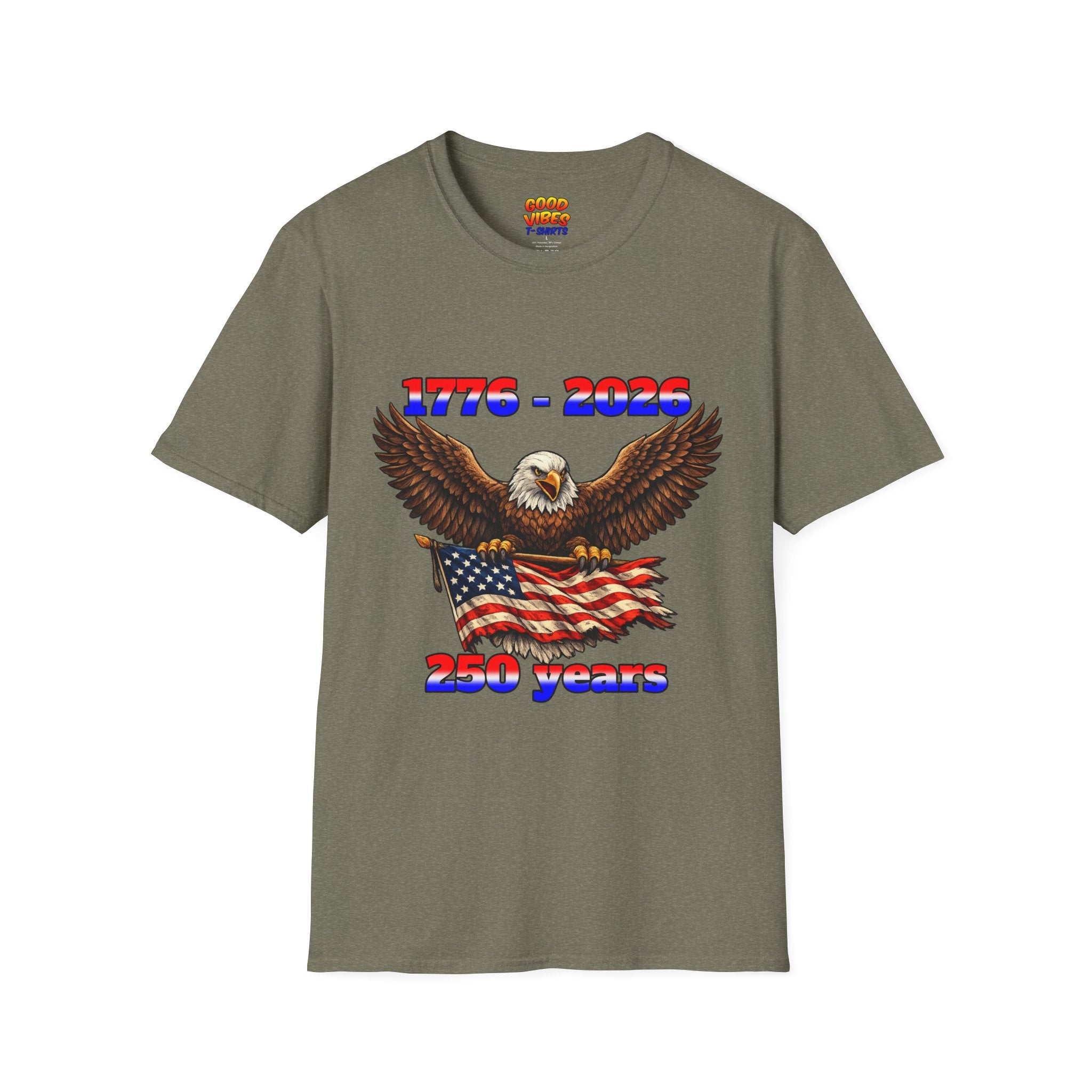 1776–2026 Eagle & Flag 250 Years Celebration T-Shirt