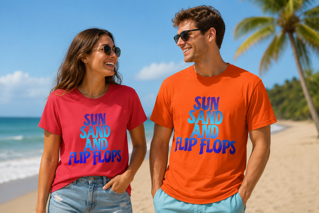 Sun Sand and Flip Flops T-Shirt — Beach Vibes Summer Graphic Tee