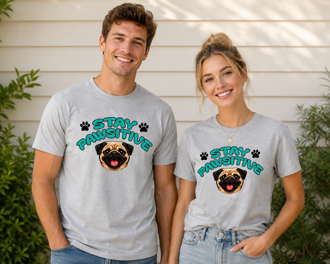 Stay Pawsitive T-Shirt